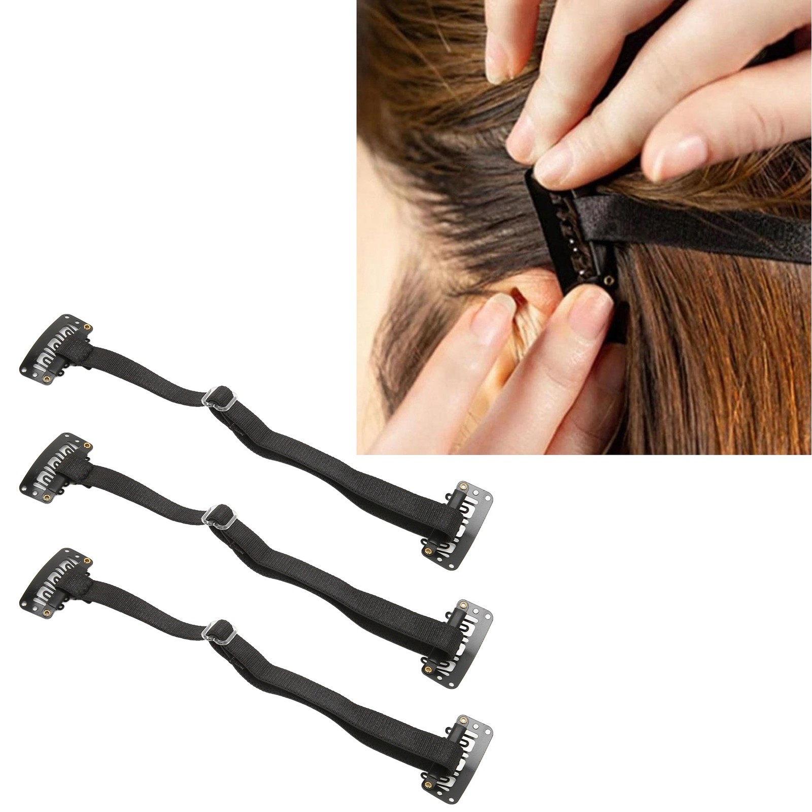 3 Pcs Face Lift Tape Band Reusable Portable Adjustable Elastic Face Stretching