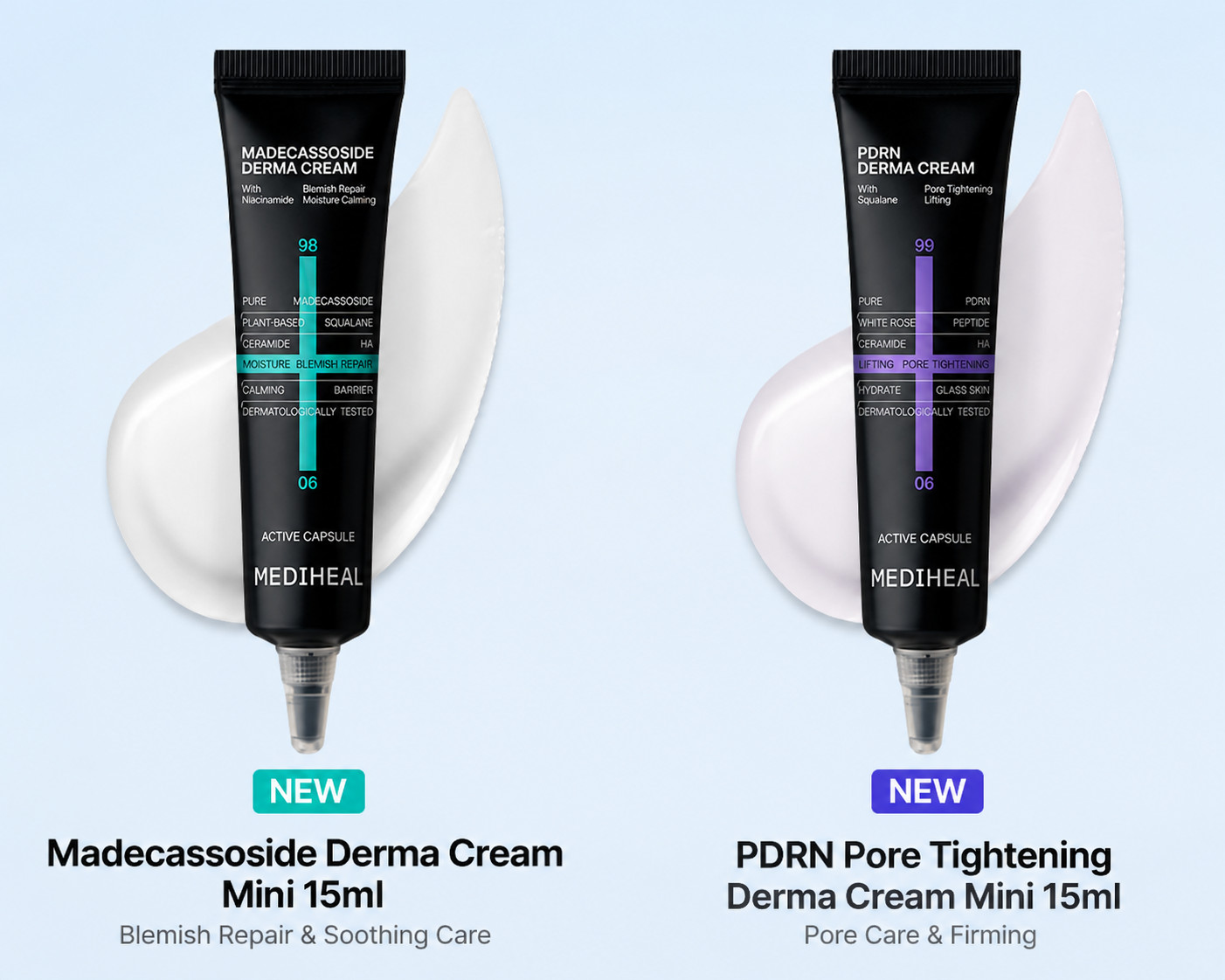 Mediheal Madecassoside PDRN Derma Cream Mini Set 15ml x2 Korea Beauty