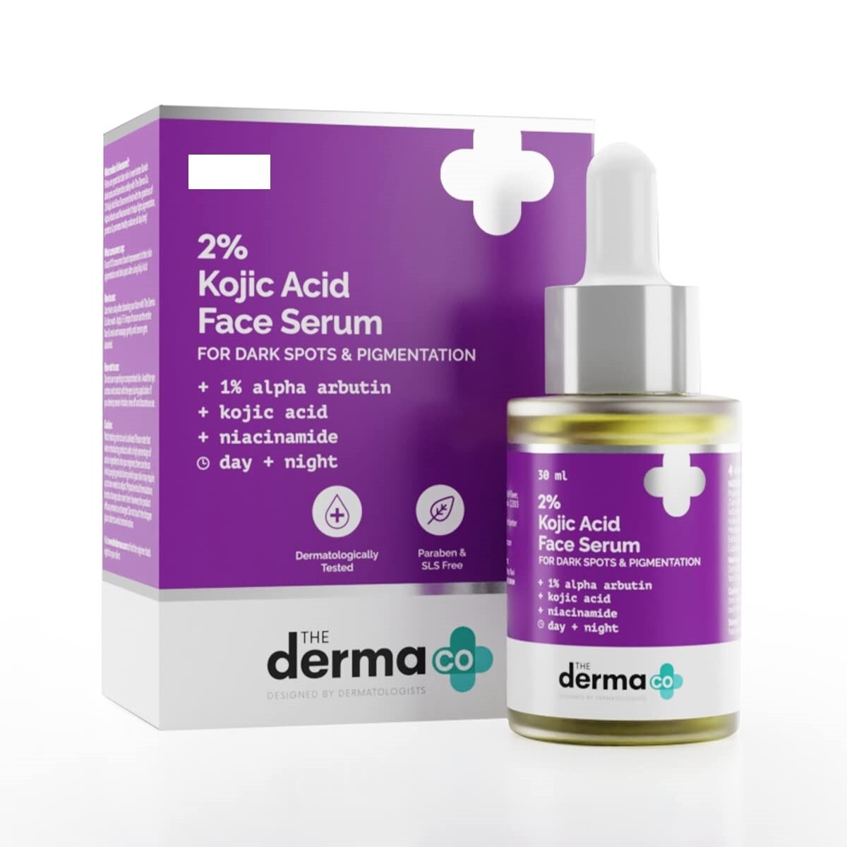 3xThe Derma Co 2% Kojic Acid Face Serum With 1% Alpha Arbutin & Niacinamide 30ML