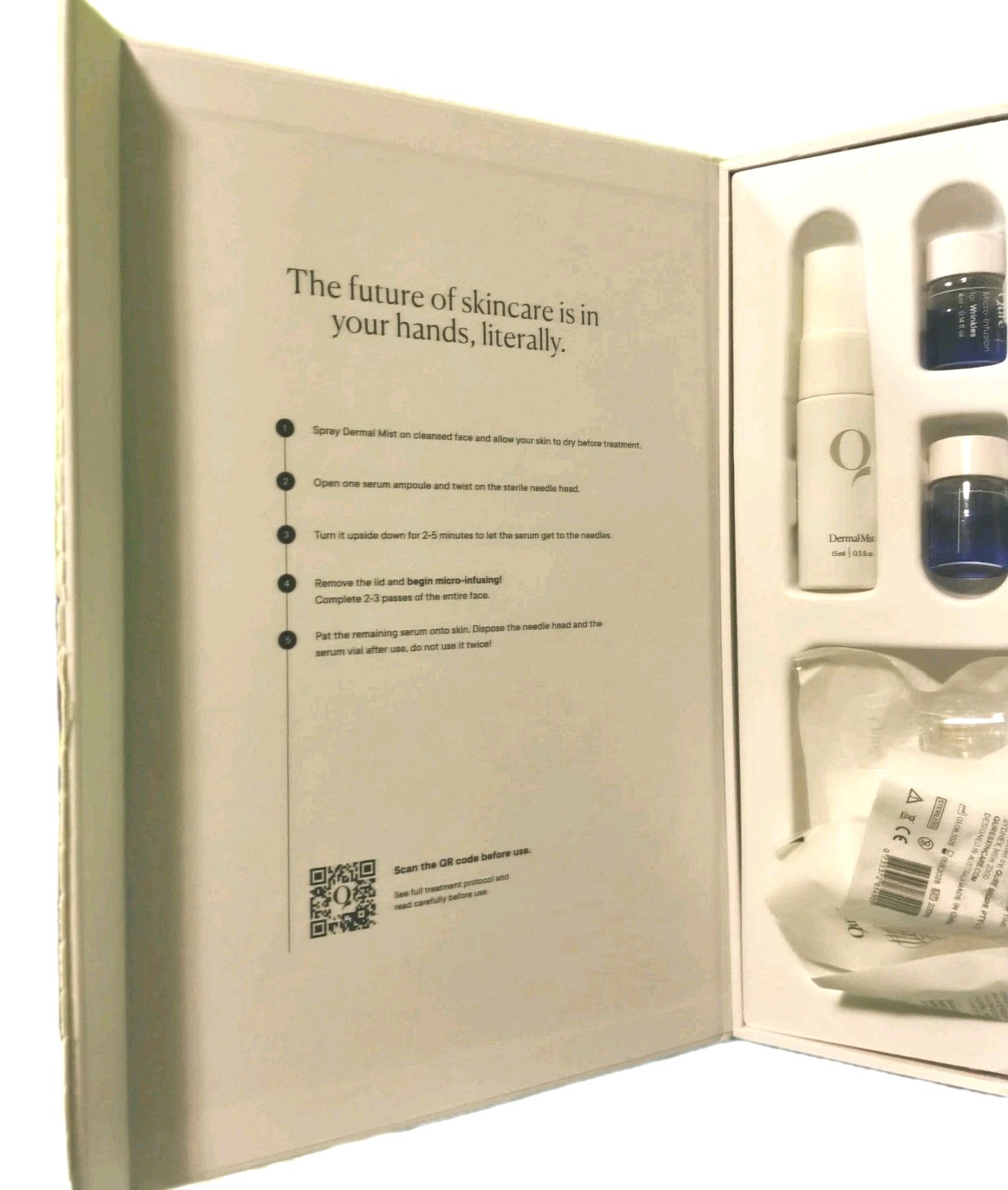 Qure Skincare Micro-Infusion System 6 Month For Wrinkles