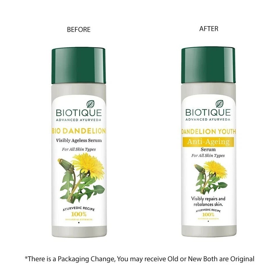 Biotique Dandelion Youth Serum For All Skin Types 190ml