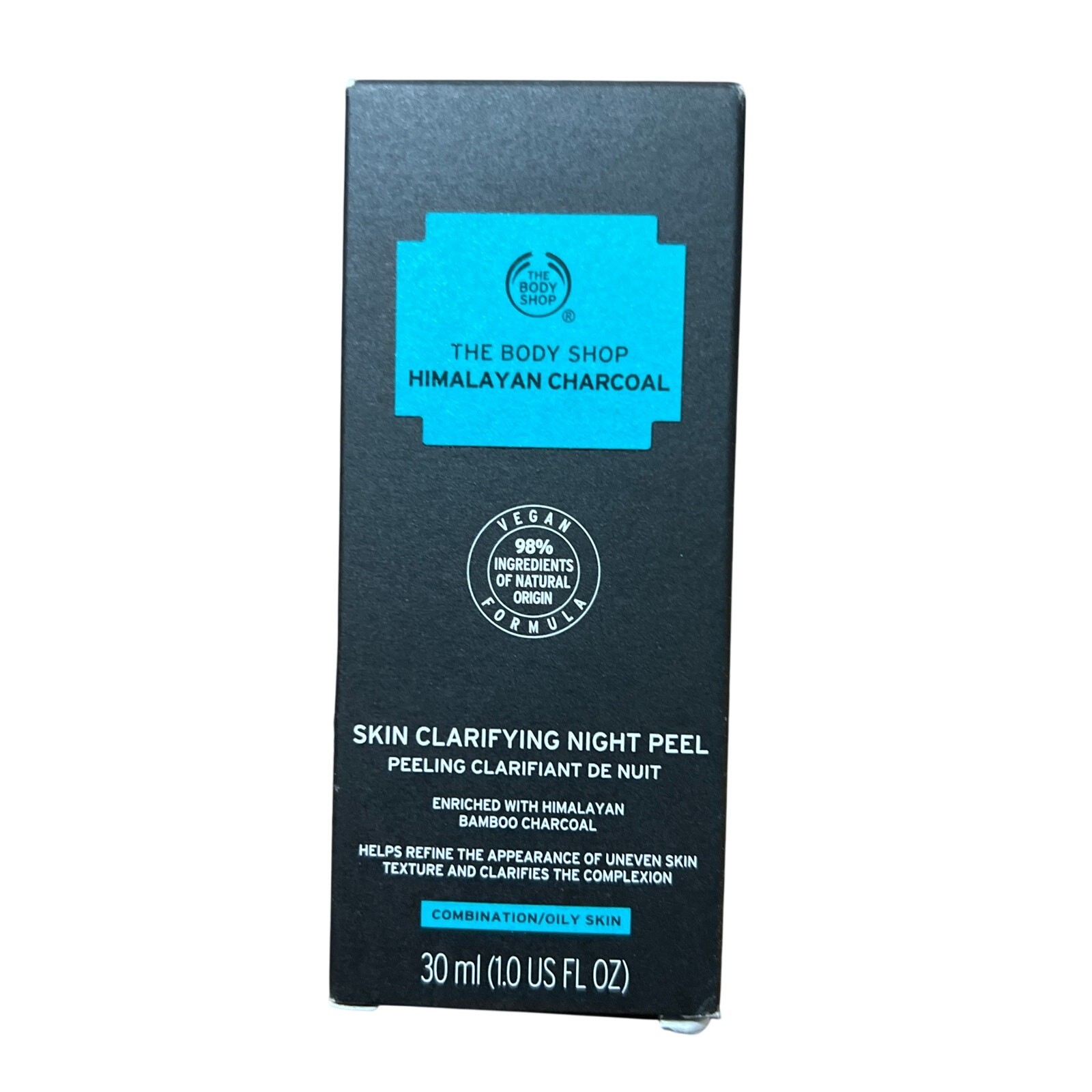 The Body Shop Himalayan Charcoal Clarifying Night Peel, 30ml/1 fl oz, New
