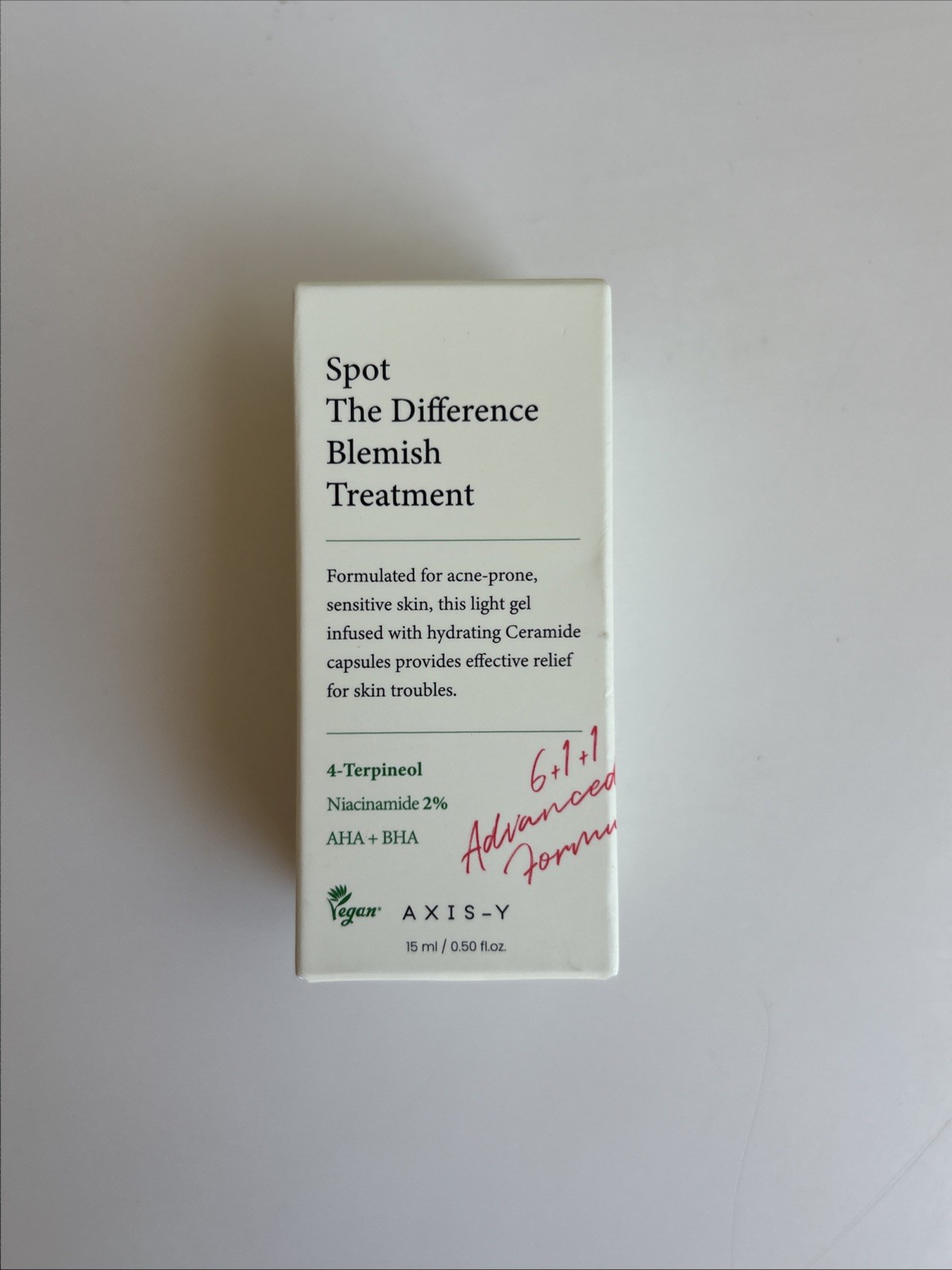 AXIS-Y Spot The Difference Blemish Treatment 15ml Cruelty-Free Korean Skin Care
