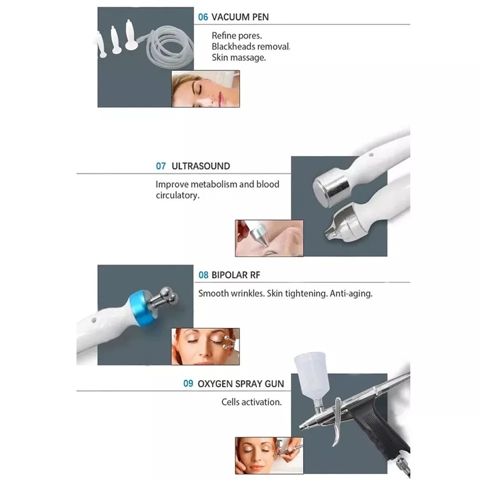 14in1 Hydra Spa Facial Beauty Machine Hydro Dermabrasion Face Skin Cleaning Face