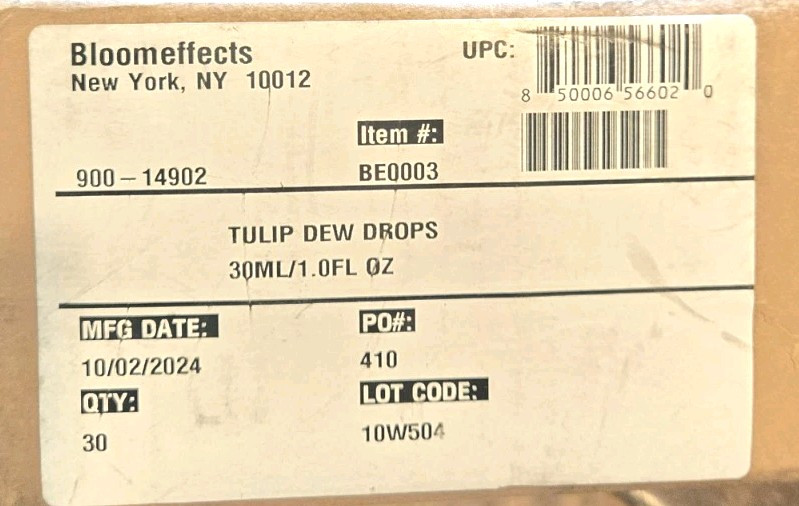 Bloomeffects Tulip Dew Drops Multivitamin Glow Serum 1.0oz *NIB* FREE USA SHIP