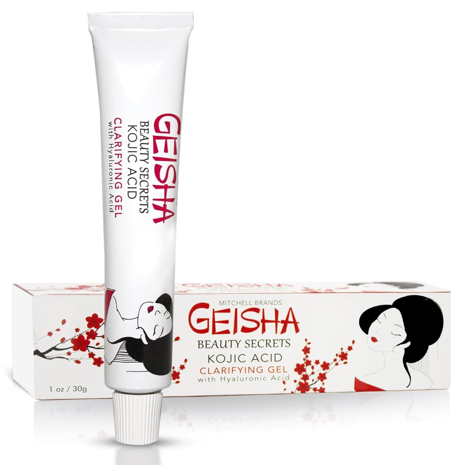 OMIC Geisha, Kojic Acid Gel – 1 fl oz / 30g – Skin Brightening, Clarifying Gel