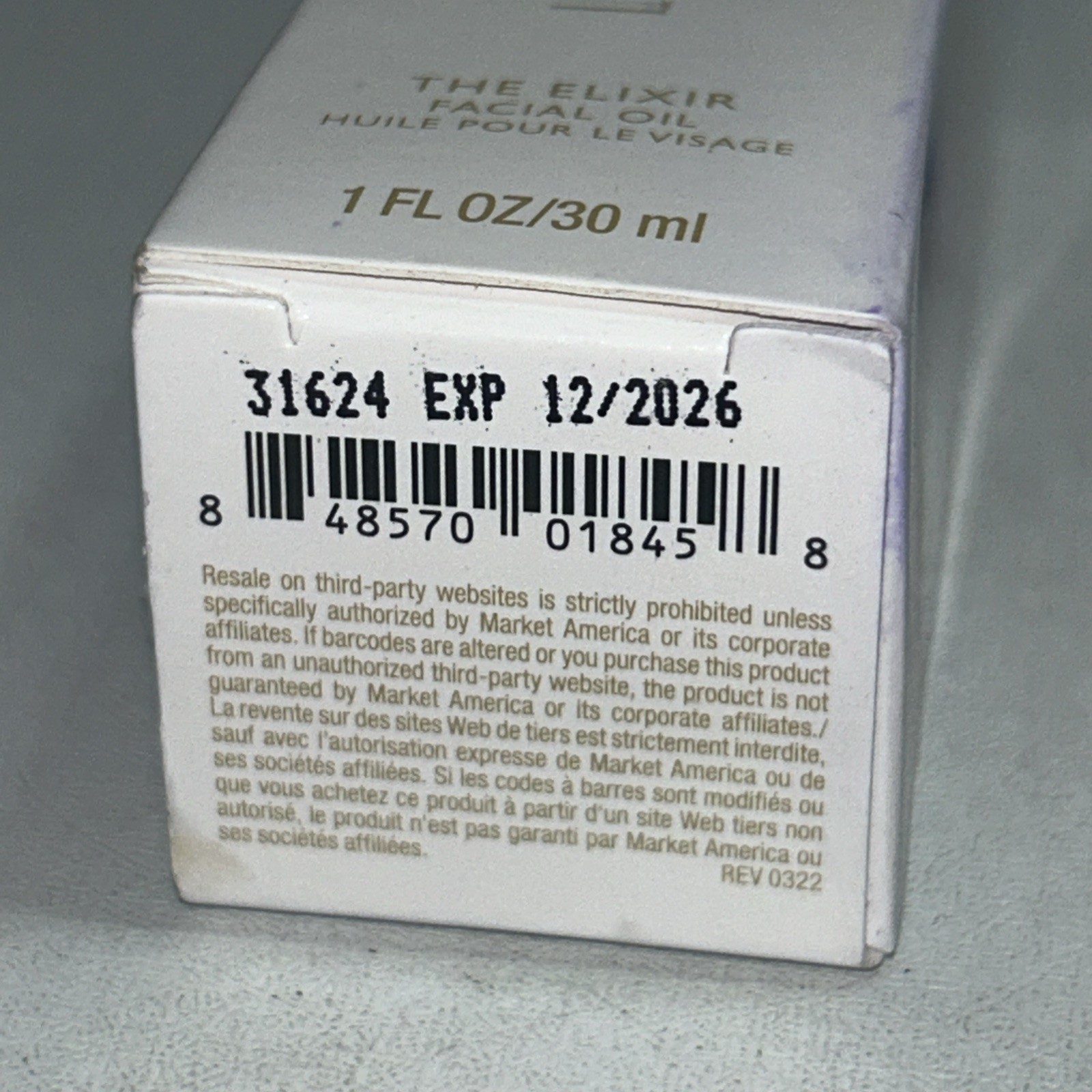 Sealed In Damaged Box Lumiere De Vie The Elixir Facial Oil, 1 Fl Oz
