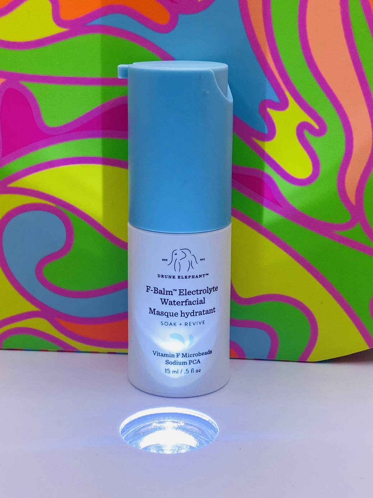 Drunk ELephant F-BALM Electrolyte WATER-FACIAL Mask 15 SOAK+REVIVE 15ml/.5fl oz.