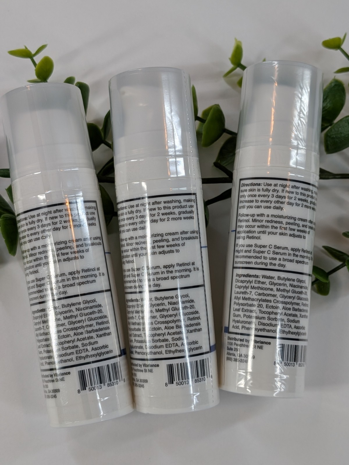 NEW SEALED LOT 3!😍VIBRANCE Retinol Serum 1oz Fragrance Free Poly-Pore Sustained