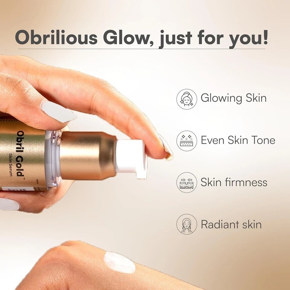 Brinton obril Gold Serum for Hyperpigmentation Wrinkles & Fine Lines 30 ml