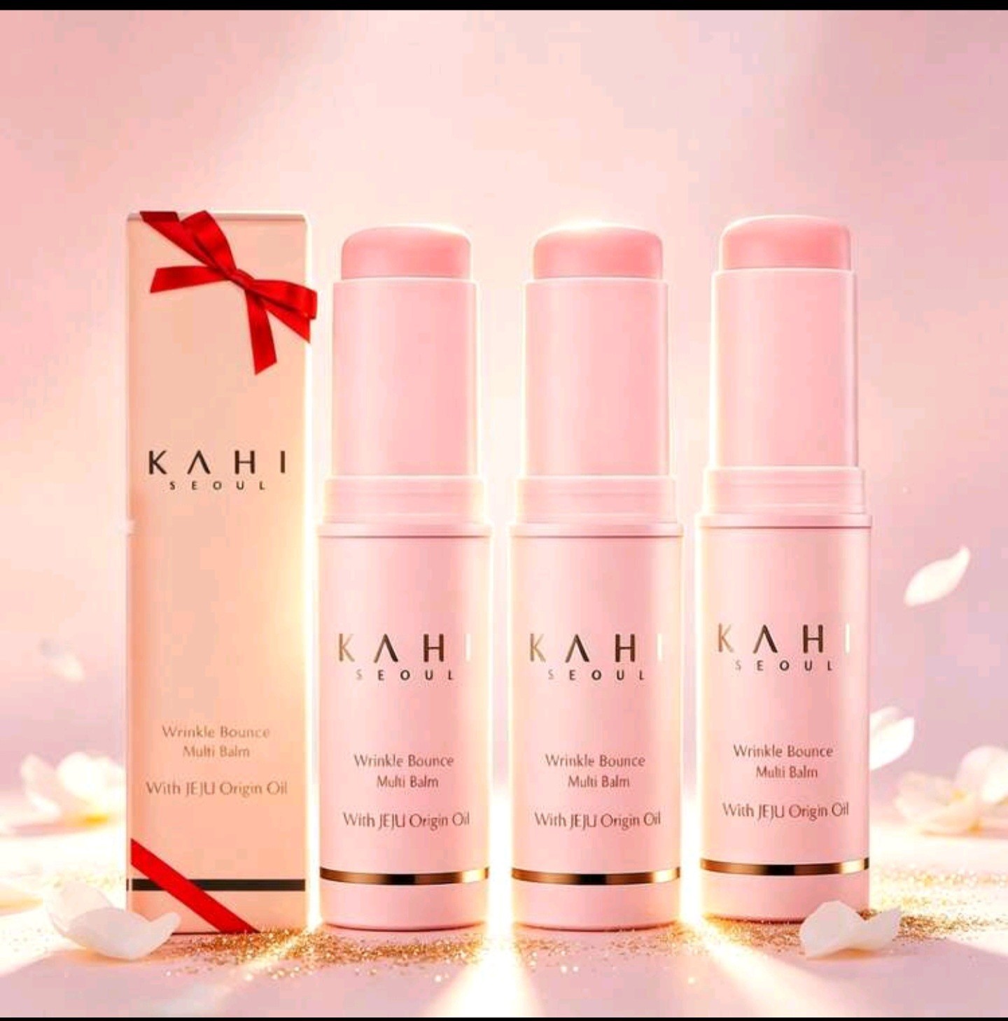 Pack Of 3 kahi seoul wrinkle bounce multi balm with JEJU Origin Oil
