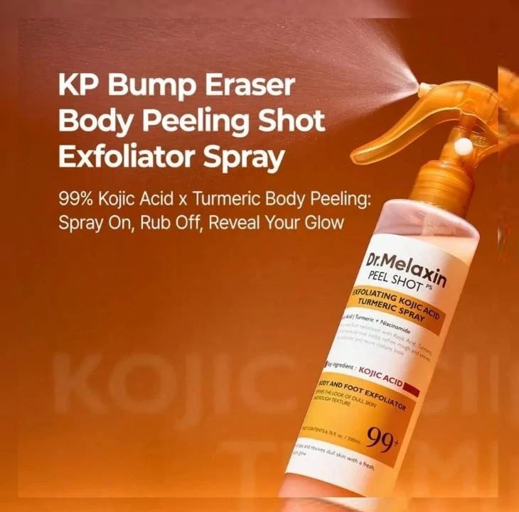 Dr.Melaxin Peel Shot Kojic Acid Turmeric Exfoliating Spray 200ml