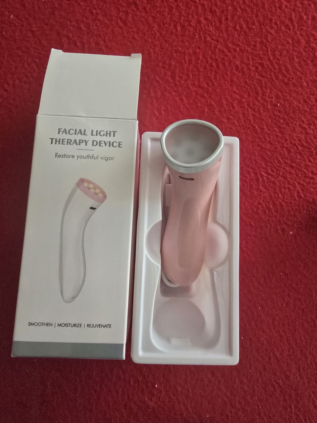 LED Facial Light Therapy Device Handheld Skin Rejuvenation Anti-Aging Acne Wand