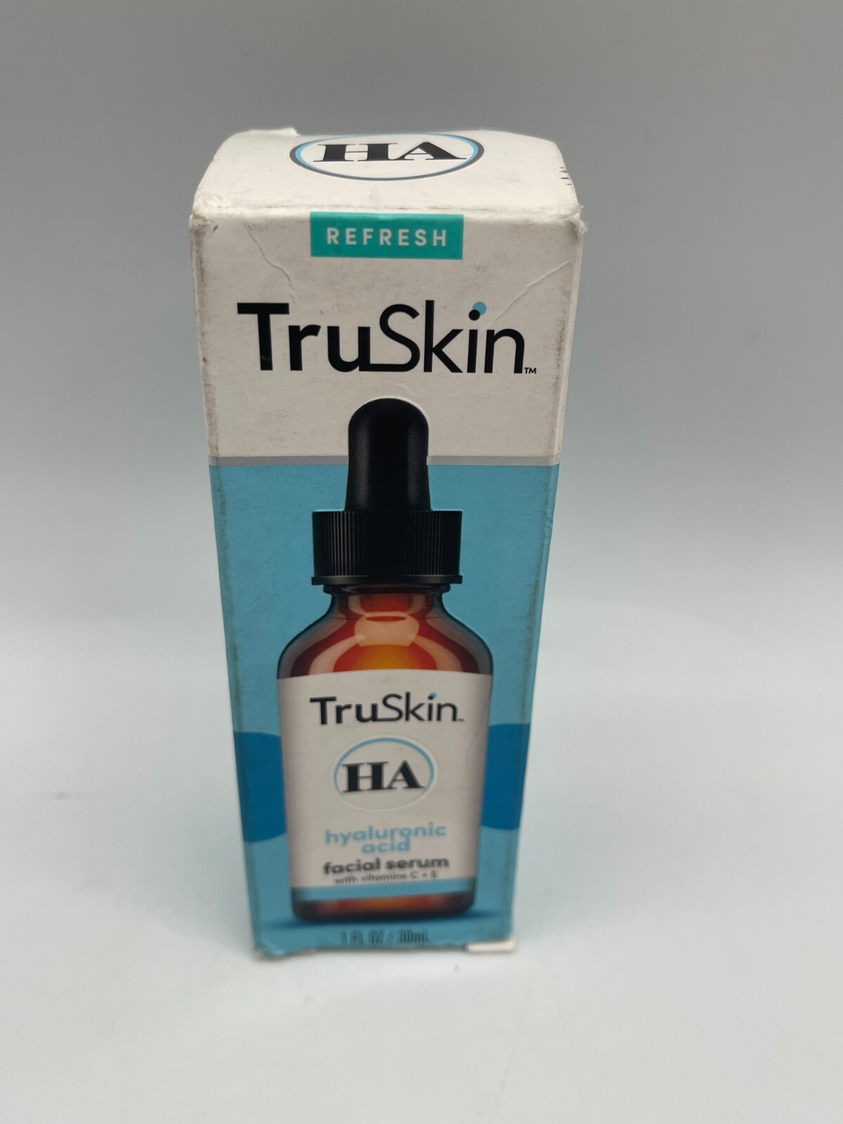 TruSkin HA Facial Serum 1 fl oz Hyaluronic Acid Vitamins C & E New Sealed