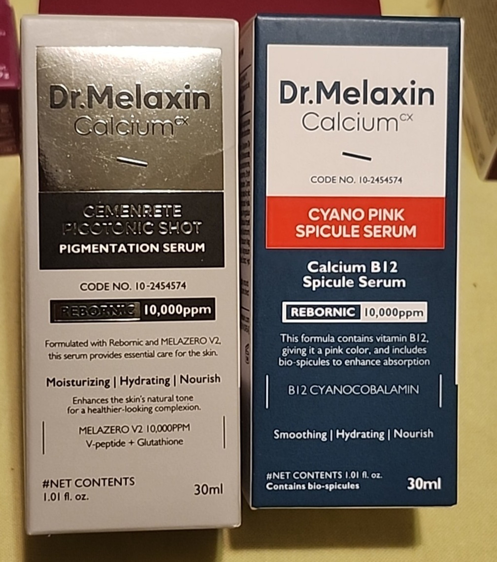 Lot of 5 pieces Dr Melaxin Calcium Cream-Serum-Bundle-NEW-SEALED
