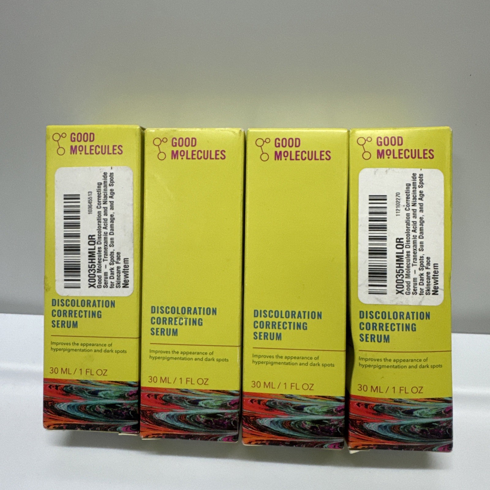 4 Pack! Good Molecules Discoloration Correcting Serum – 1fl. oz. NIB (4oz Total)