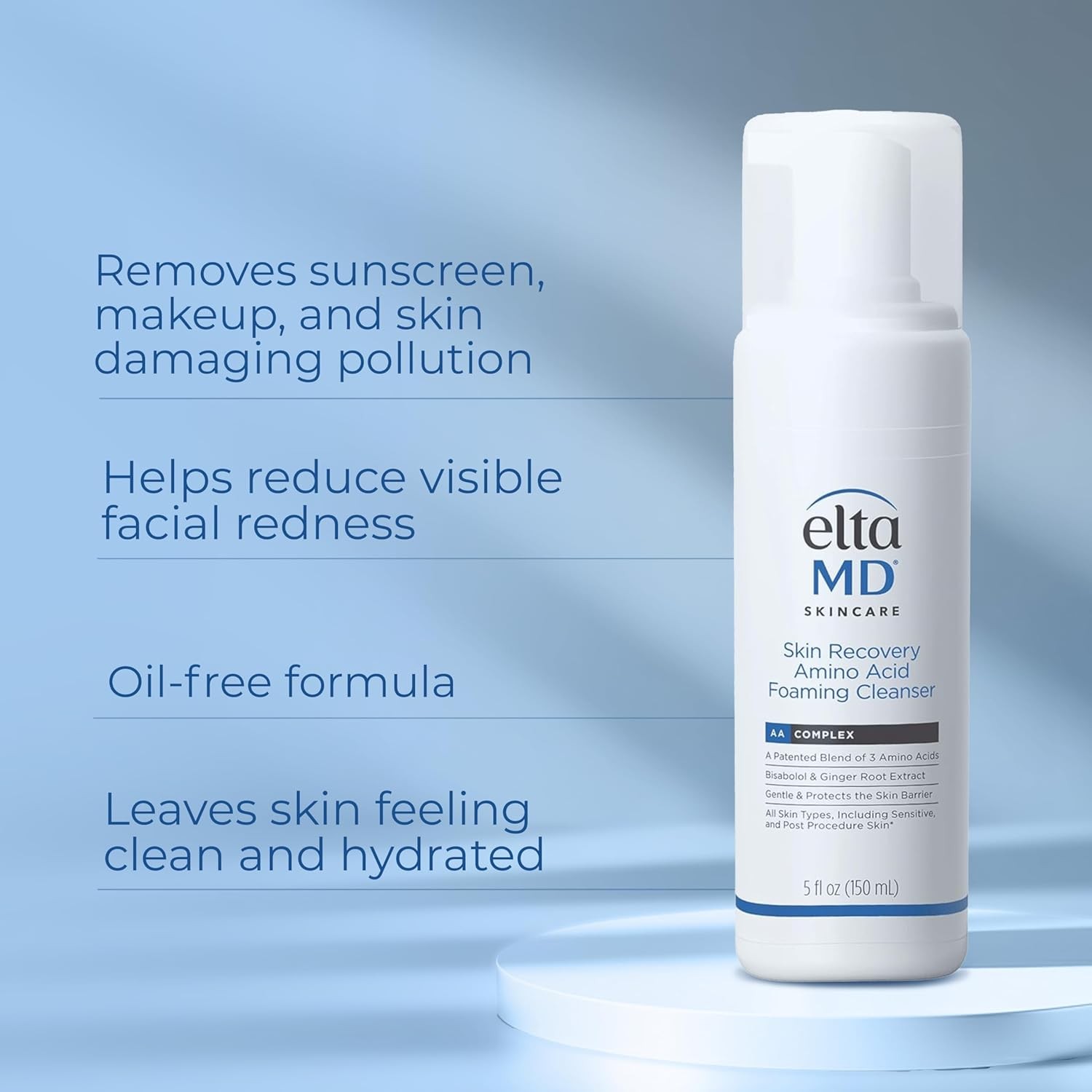 Elta MD Skin Recovery Amino Acid Foaming Cleanser 150ml 5oz 5/27 NEW FAST SHIP