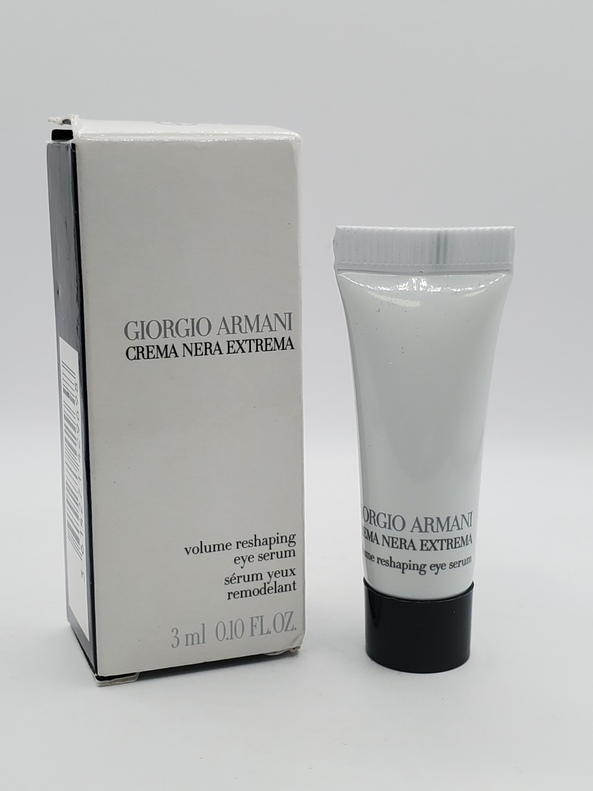 Giorgio Armani Crema Nera Extrema Volume Reshaping Eye Serum 0.1oz 3ml Mini New