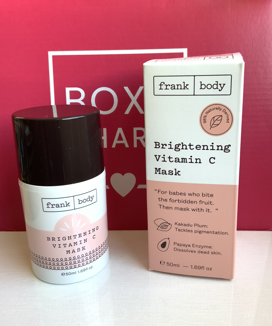 Frank Body Brightening Vitamin C Mask FULL SIZE 1.69 fl oz 50 mL BNIB