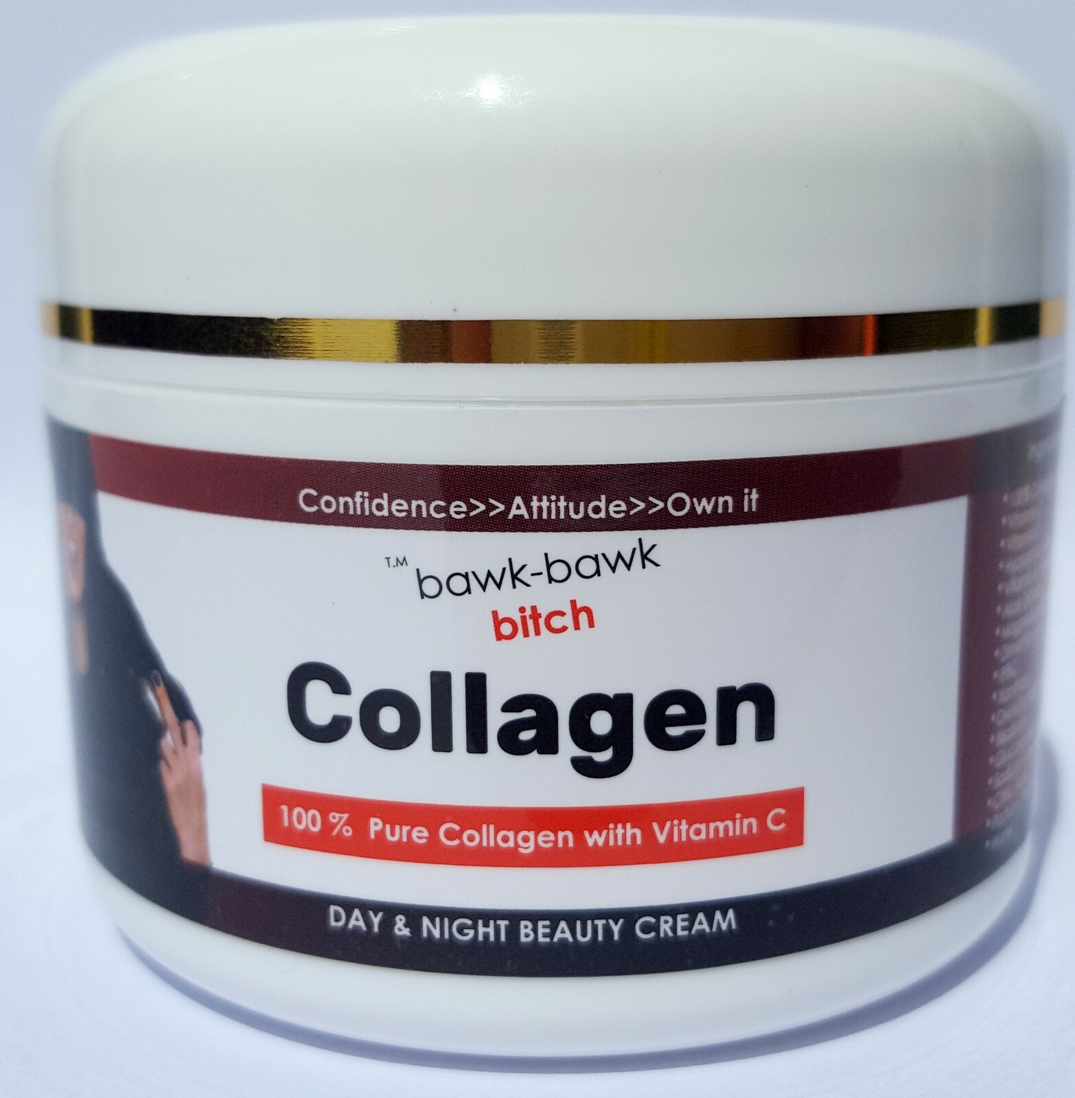 Anti Wrinkle Face Creams Bawk Bawk BITCH Pure Beauty Collagen Cream Moisturiser