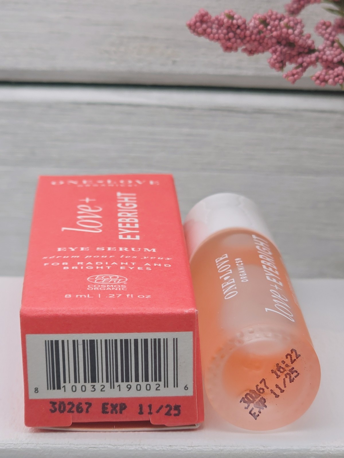 One Love Organics Love Eyebright Eye Serum 8 ml .27 oz Full Size NIB EXP 11/25
