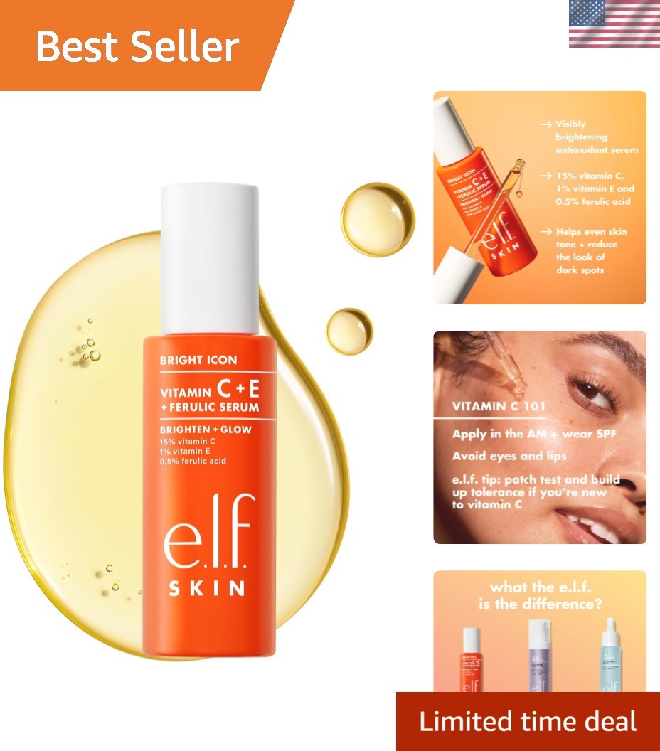 Radiance-Boosting Vitamin C + E Serum – 15% Vitamin C, & Cruelty-Free