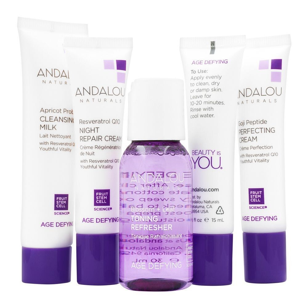 Andalou Naturals Get Started Age Defying (3 Kit ) – 5 Piece Travel
