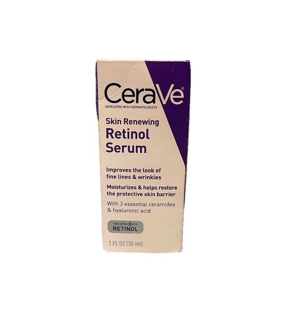 CeraVe Skin Renewing Retinol Serum, Improves Fine Lines & Wrinkles – 1 fl oz