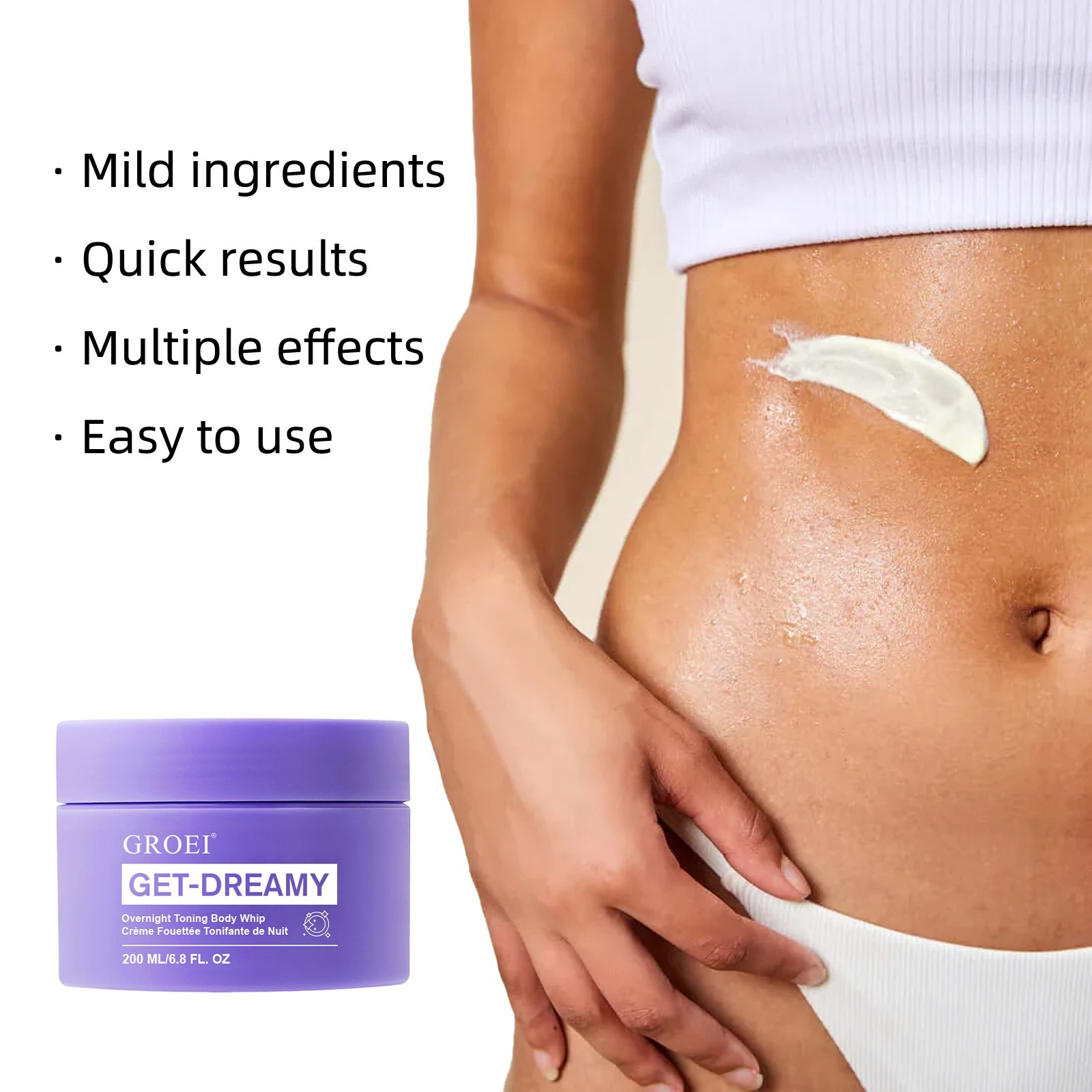 Groei Get-Dreamy Overnight Toning Body Whip – 6.8 fl oz/200 ml – New Sale