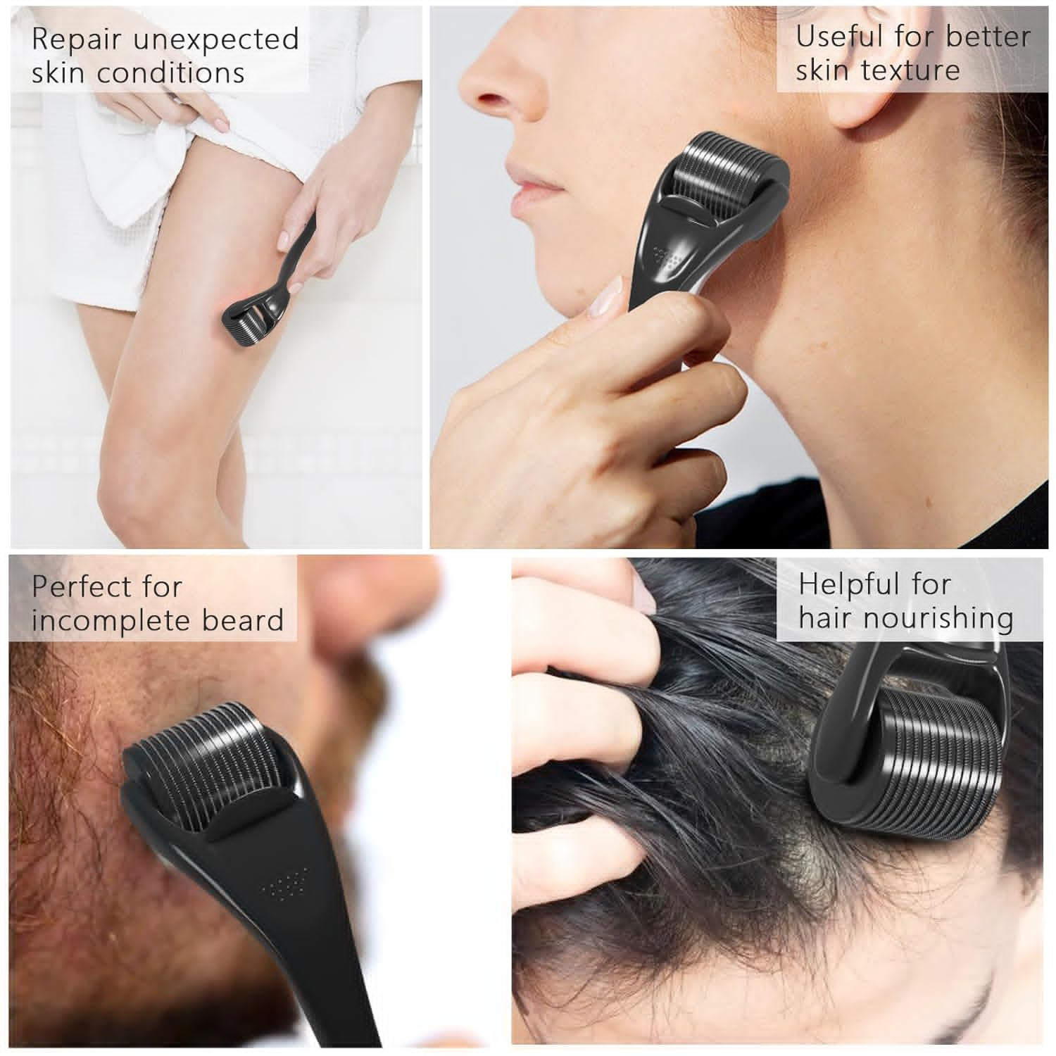 Beard Derma Roller For Hair Loss Beard Growth 0.25MM Titanium Derma Roller micro