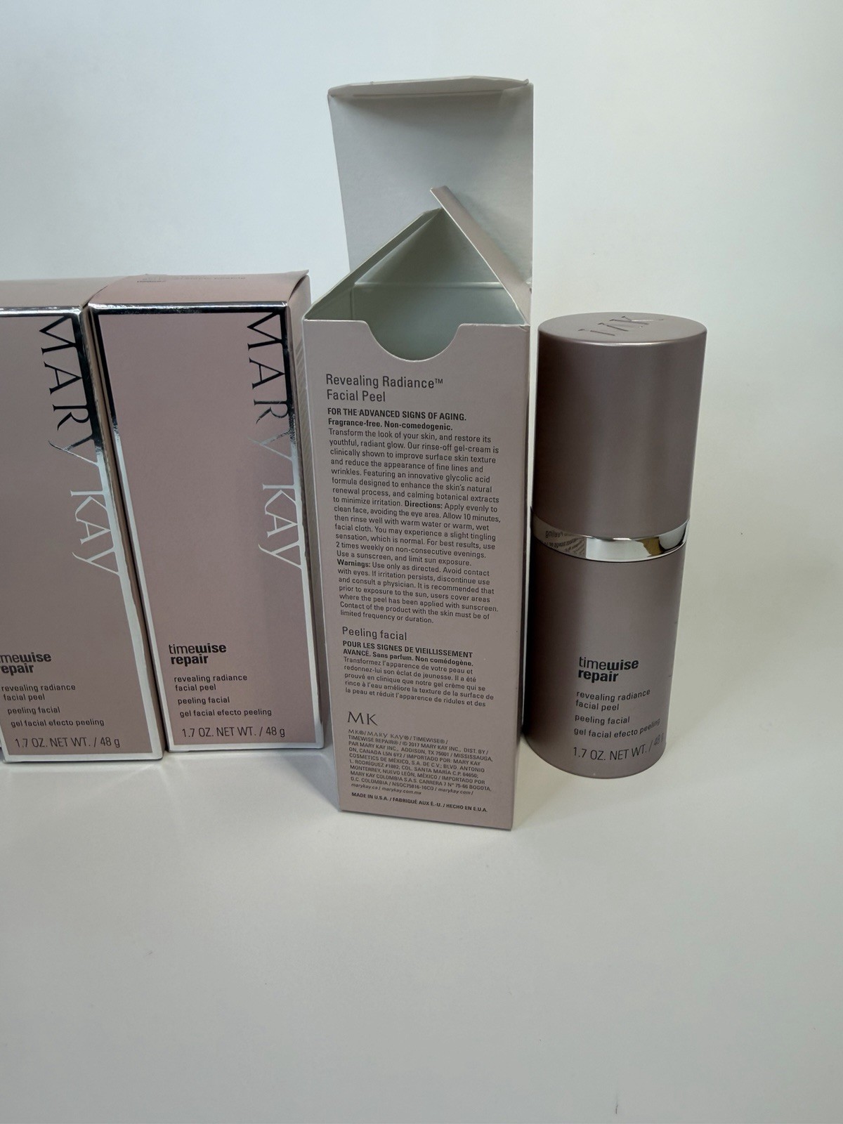 Lot of 5 NEW Mary Kay Timewise Repair Revealing Radiance Facial Peel 1.7 oz