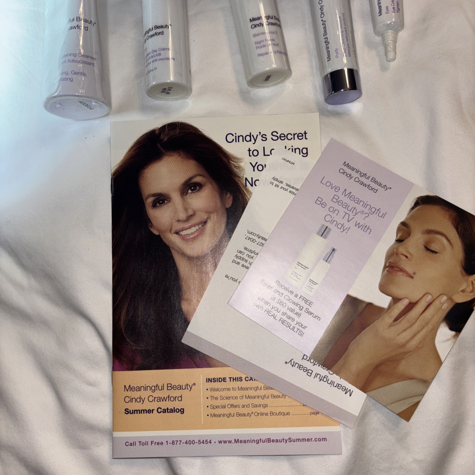 NIB Meaningful Beauty Cindy Crawford 5 Pc Set Sealed Expired Maintenance Purify