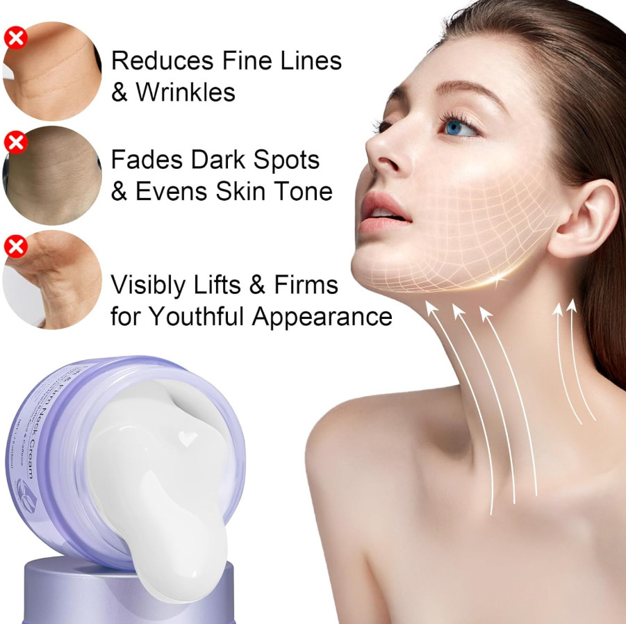2024 New Pure Neck Firming Cream, Anti-Aging Tighten & Lift Neck Cream, Chest Ne