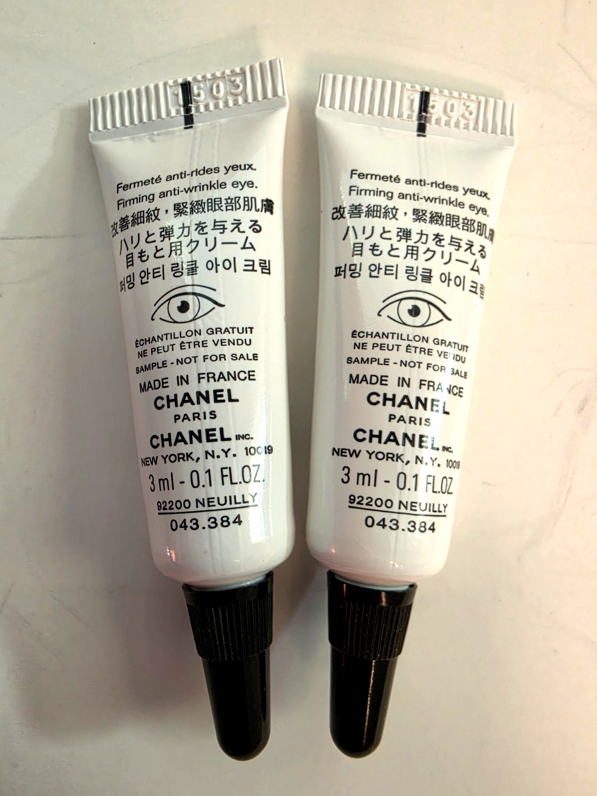 NEW Chanel Le Lift Eye Creme Yeux Smooths-Firms ~ Lots of 2
