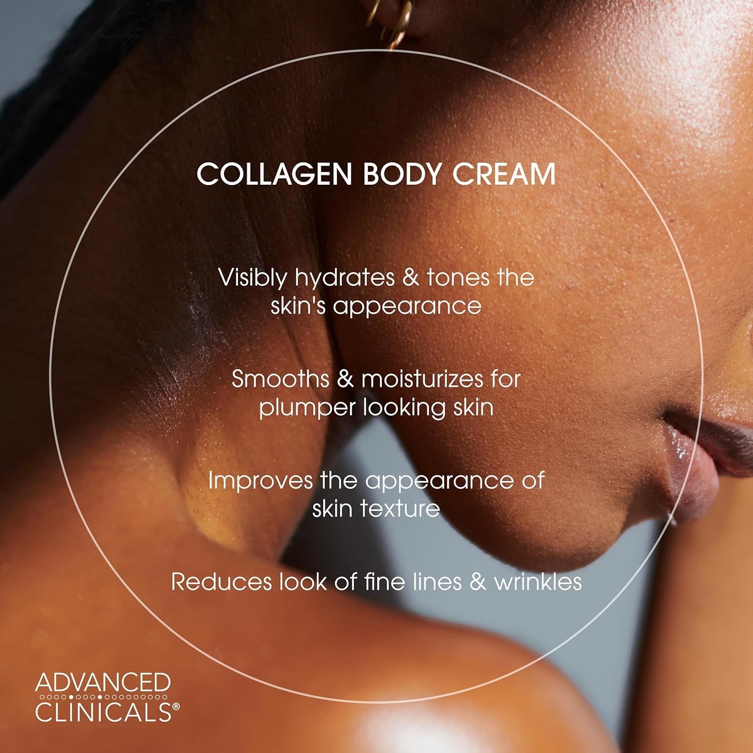 Advanced Clinicals Collagen Hyaluronic Cream 2 Piece Set Skin Moisturizer