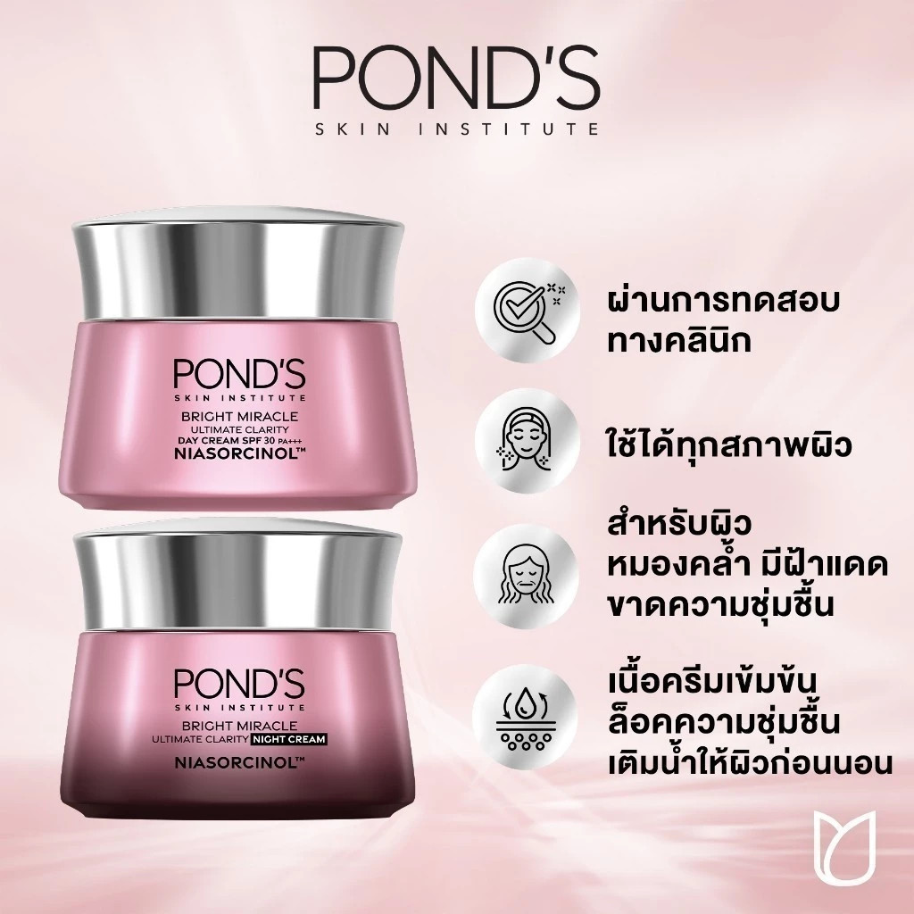 Pond’s Bright Miracle Set,Day Cream 45g + Night Cream 45g