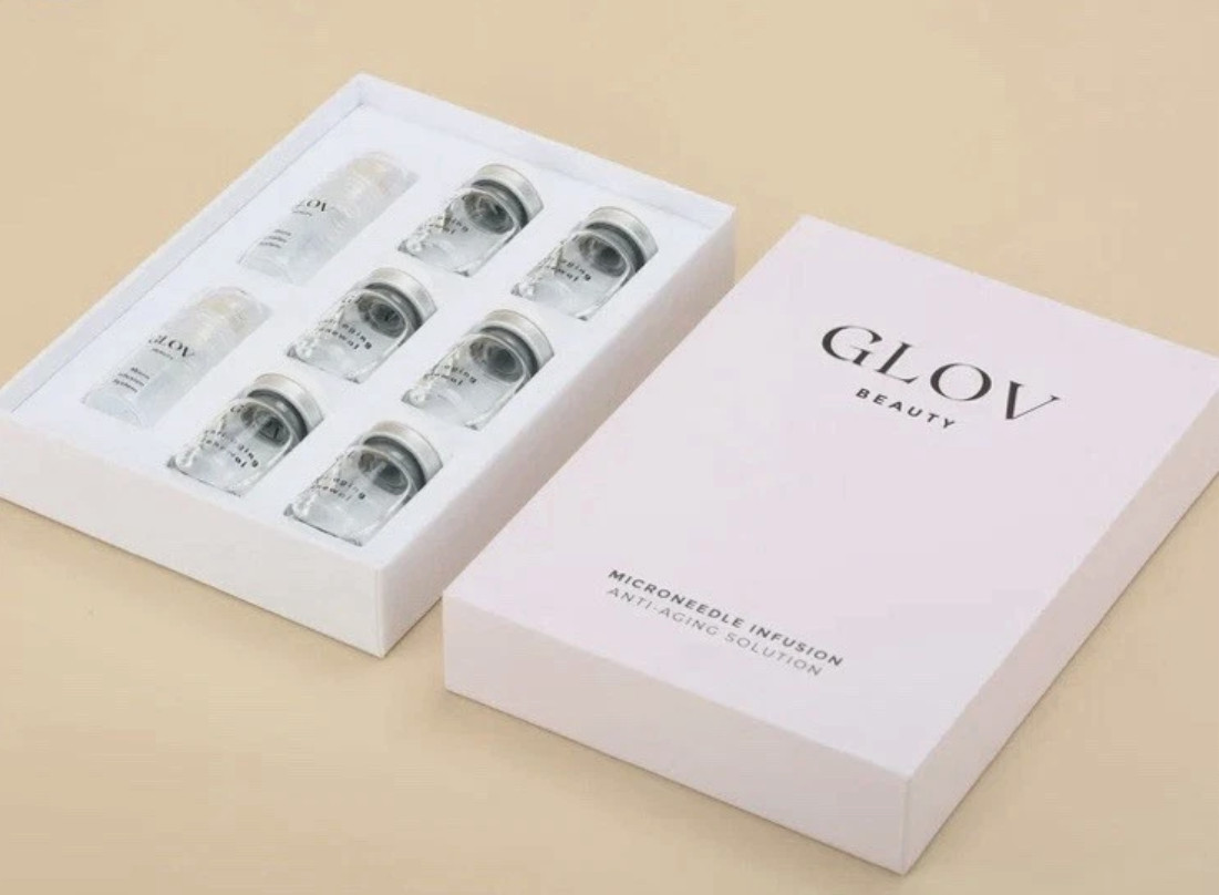 NIB Pcs GLOV Beauty Microneedle Infusion Anti-Aging Solution 8 Bottles