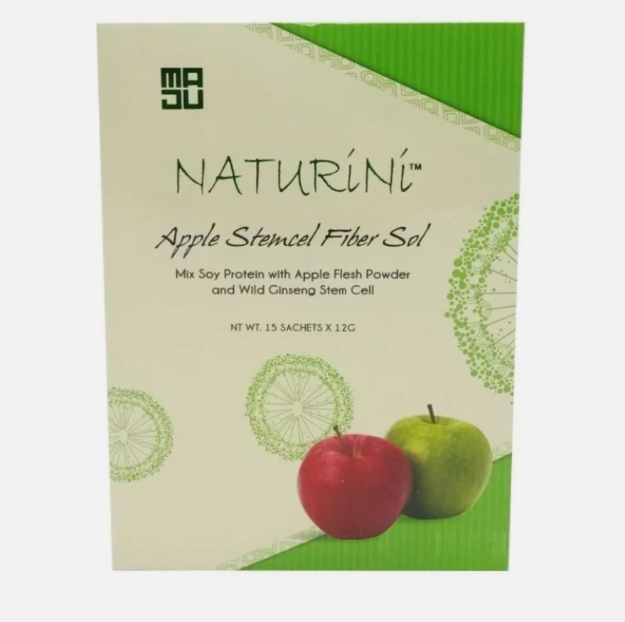 2 X Singapore Naturini Apple Stemcel FiberSol 15 Sachets