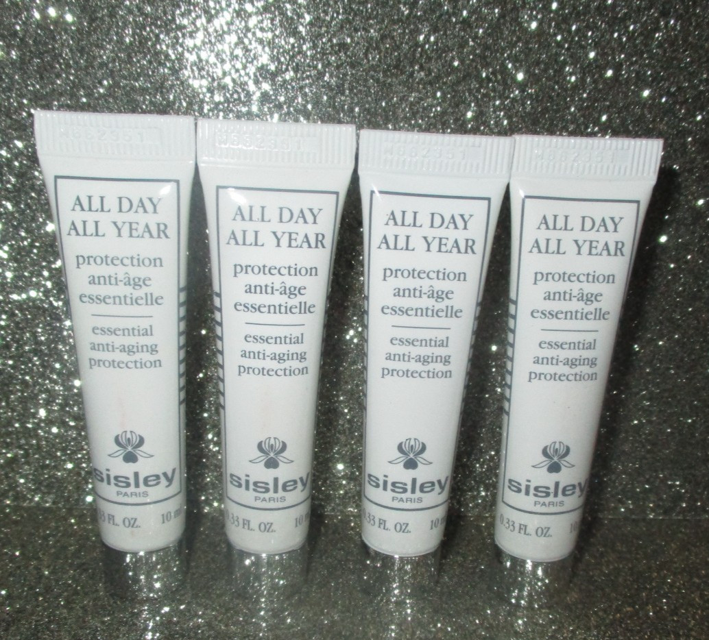 4x Sisley All Day All Year Anti-Aging Protection 0.33 fl oz/10ml New