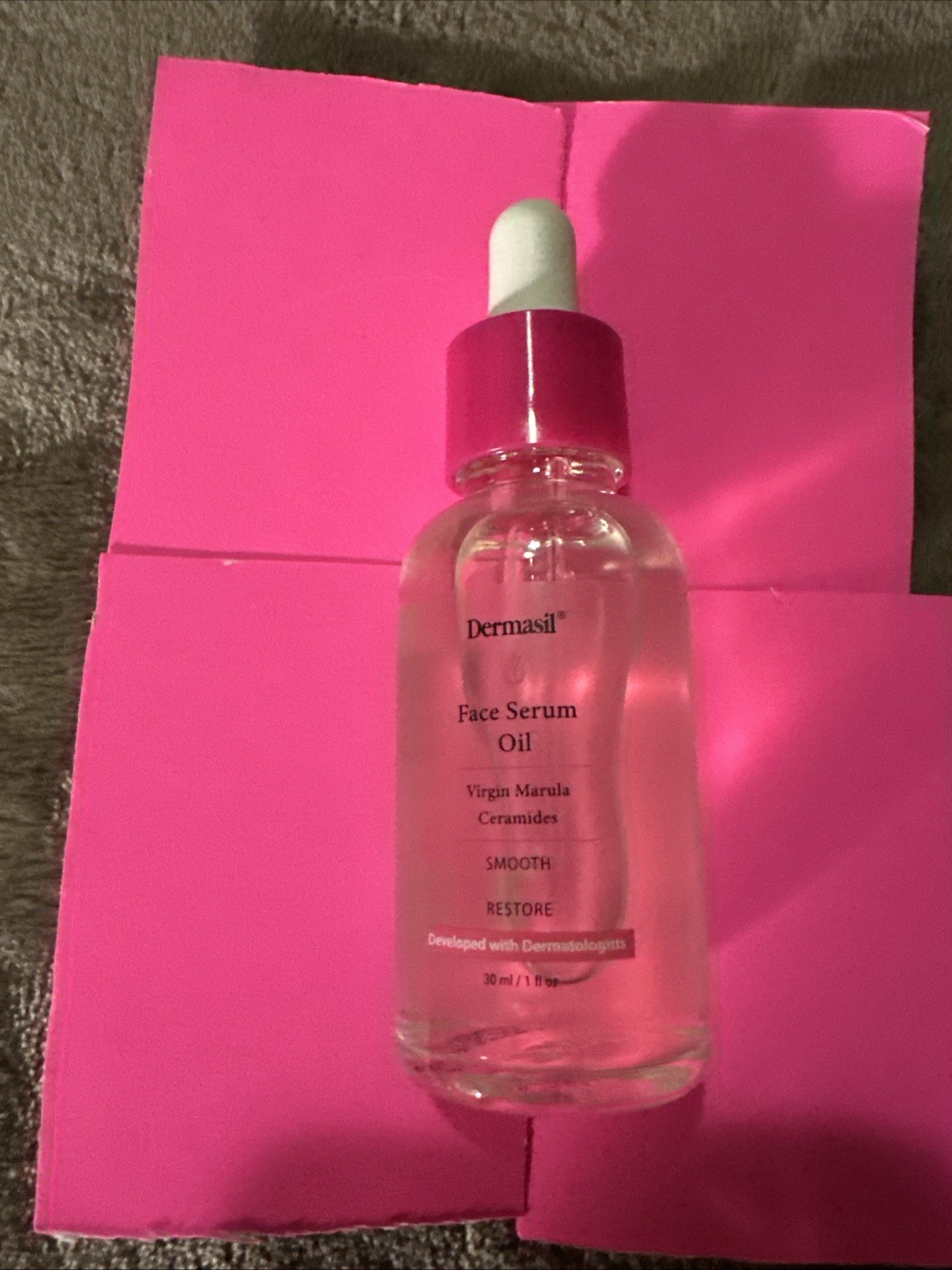 Dermasil Face Serum Oil – Virgin Marula, Ceramides 1fl Oz BNIB