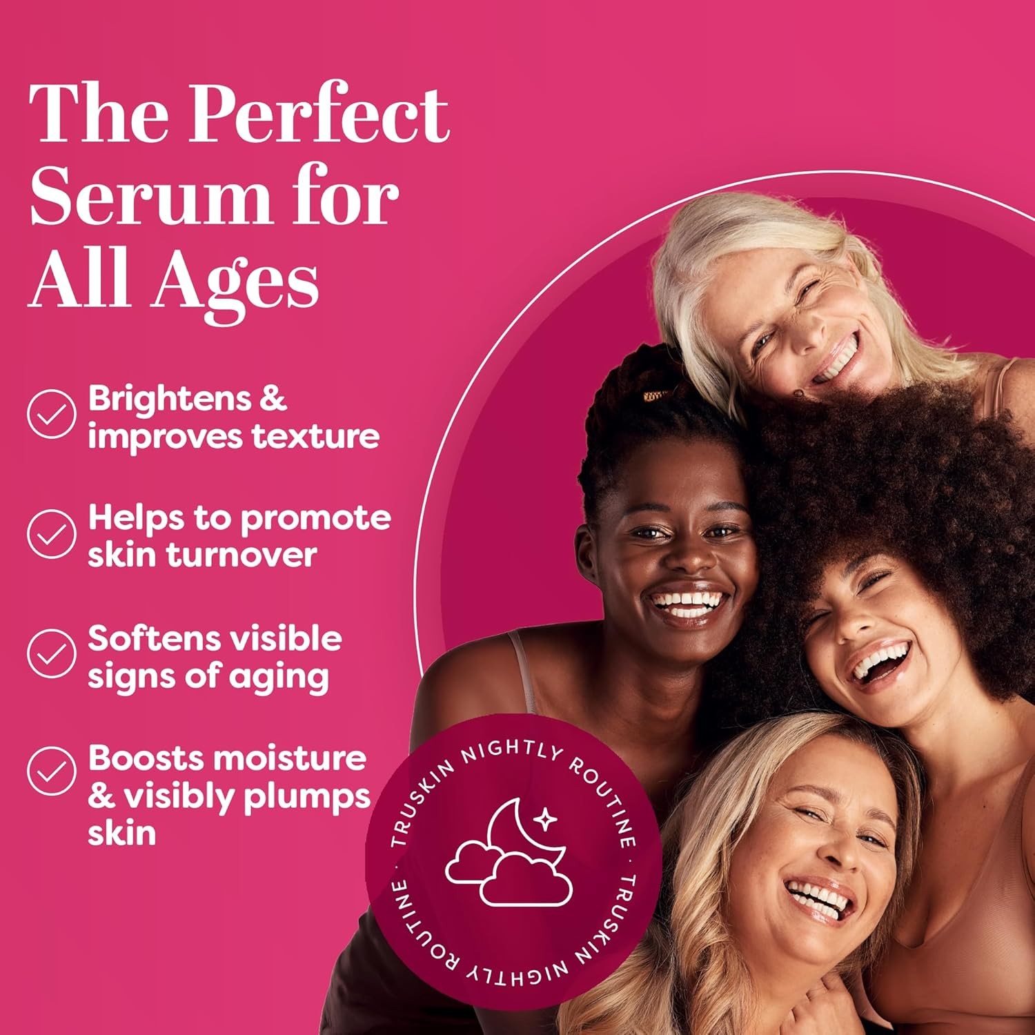 BUY3GET1 FREE TruSkin Vitamin C Anti Aging Facial Super Serum Dark Spot Fade 1oz