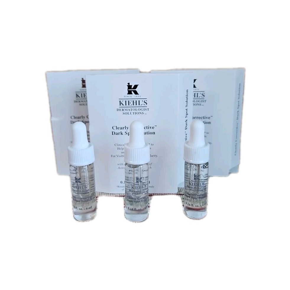 Lot of 3: Kiehl’s Clearly Corrective Dark Spot Solution 4ml * 3= 12ml / 0.42 oz