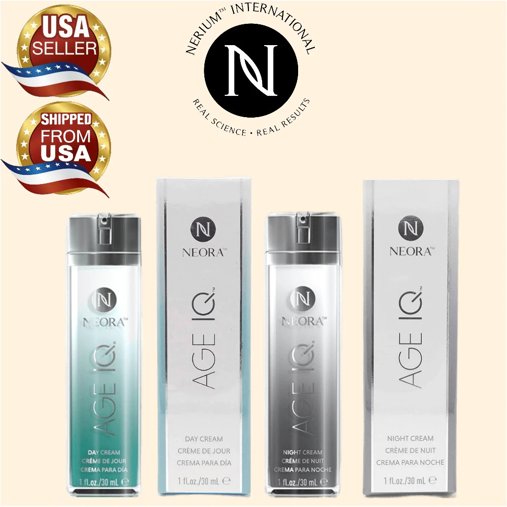 Nerium Neora Aged Defying IQ Night & Day Cream Combo Set Anti Aging Anti Wrinkle