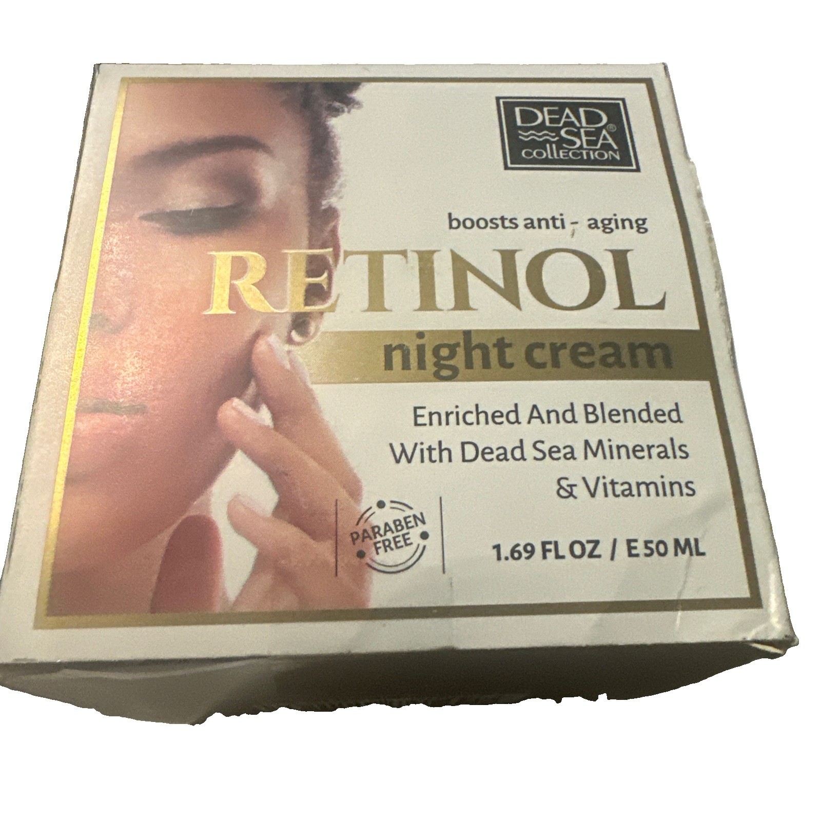 Dead Sea Collection Boosts Anti-aging Retinol Night Cream Vitamins 1.69 Fl. Oz.