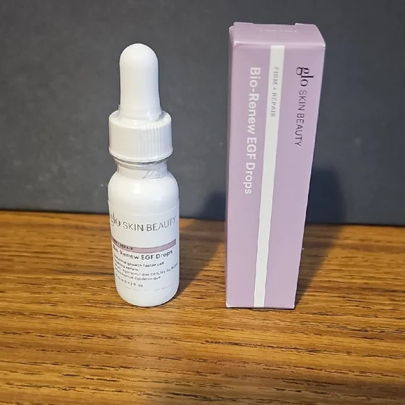 Glo Skin Beauty Bio-Renew EGF Serum .43oz NIB Anti-Aging Cell Repairing