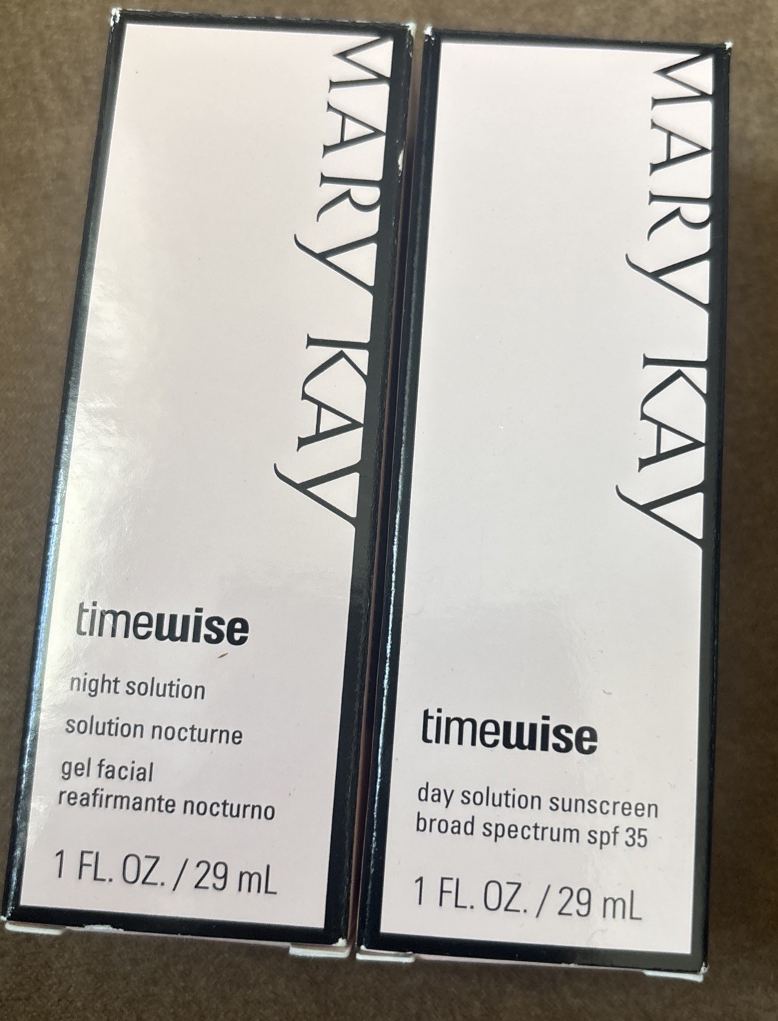 Mary Kay Timewise DAY and NIGHT Solution New in box Rare ~SPF 35