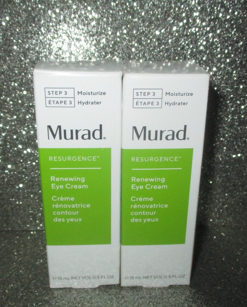 2x Murad Resurgence Renewing Eye Cream 0.5 oz/ 15ml FULL SIZE NIB