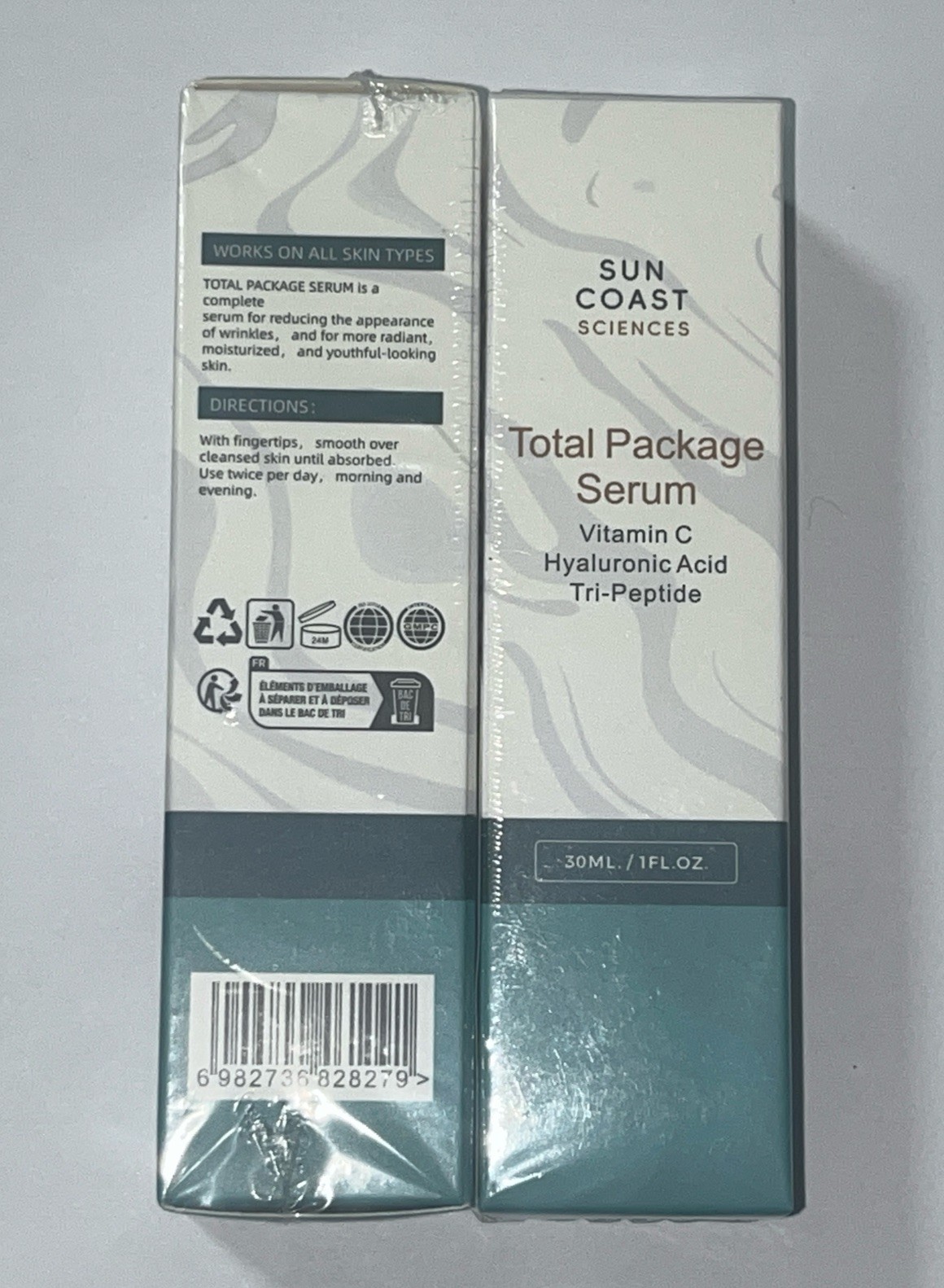 Sun Coast Science Total Package Serum, vitamin infused C, Hyaluronic Acid, 1 Oun