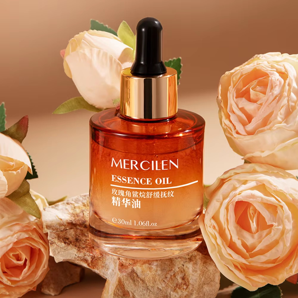 40Ml Rose Squalane Soothing Essence Oil Facial Care Tightening Moisturizing Brig