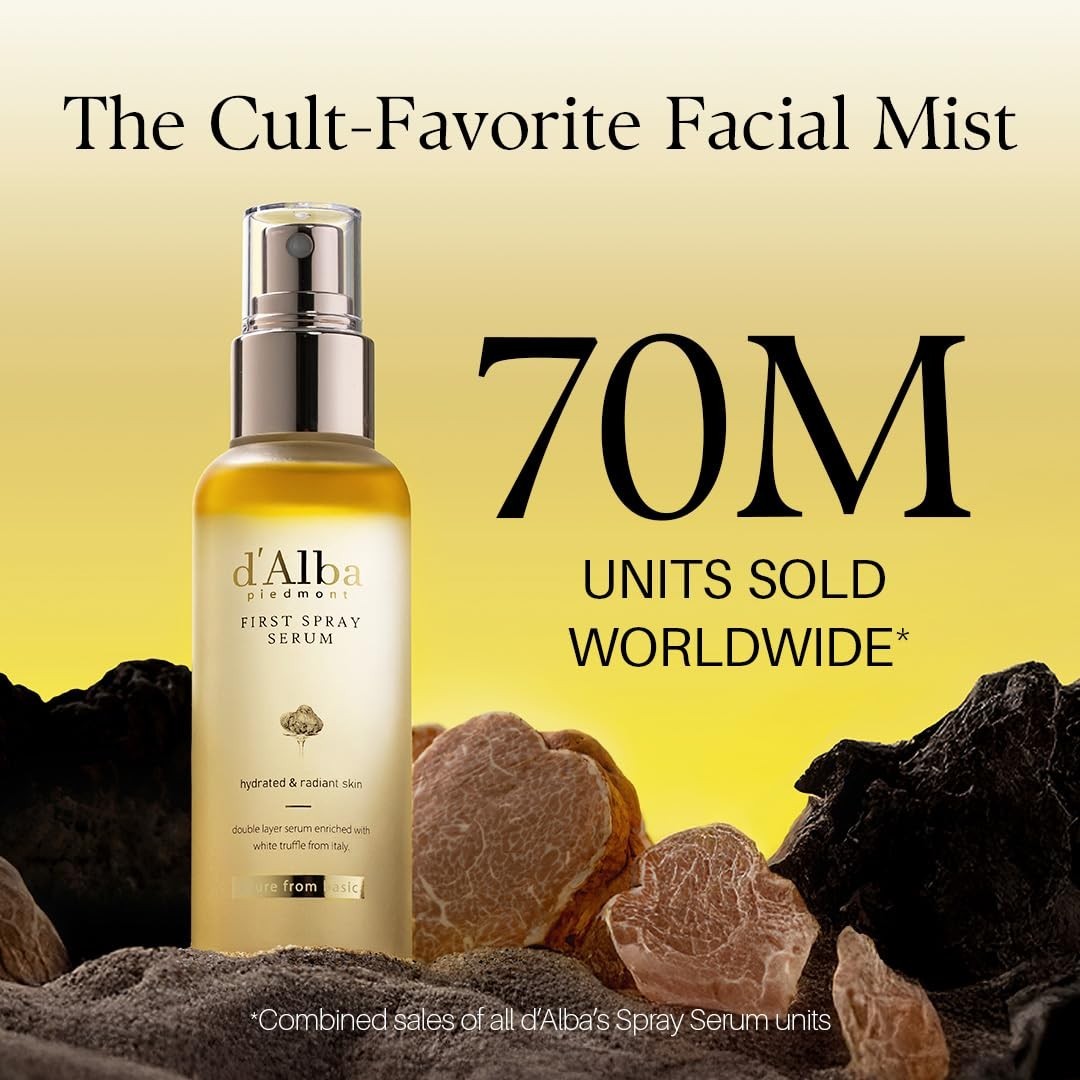 Italian White Truffle Face Serum Spray Moisturizer Vegan Skincare Glow